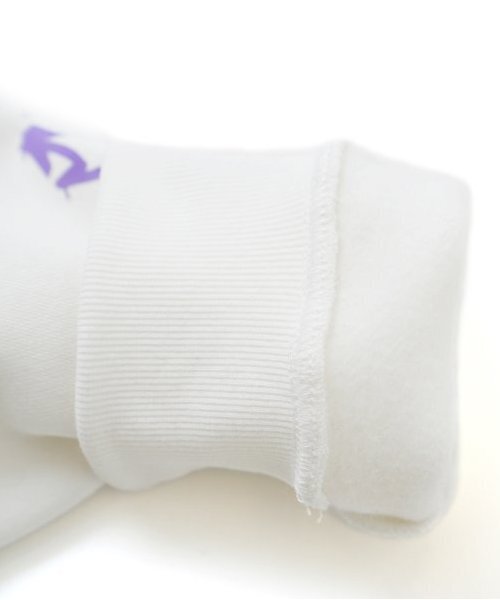 GLAZOS（グラソス）の「【大人向けサイズあり】【毛玉になりにくいしっかり暖か素材】裏起毛・ランダムプリントビッグパーカー（パーカー・キッズ・ホワイト/ブラック・LL/L/M/S）」の9枚目の写真