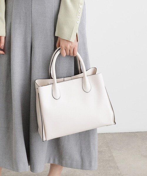 grove（グローブ）の「【人間工学】中仕切り2WAYトート【入卒対応可】（ショルダーバッグ・レディース・アイボリー系7/ブラック/サックスブルー/ライトグレー/ダークグレー/ベージュ・00）」の5枚目の写真