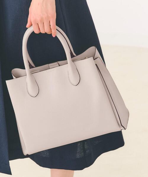 grove（グローブ）の「【人間工学】中仕切り2WAYトート【入卒対応可】（ショルダーバッグ・レディース・アイボリー系7/ブラック/サックスブルー/ライトグレー/ダークグレー/ベージュ・00）」の2枚目の写真