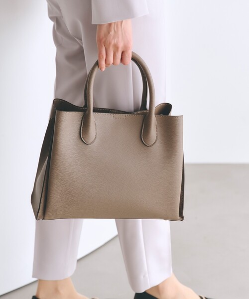 grove（グローブ）の「【人間工学】中仕切り2WAYトート【入卒対応可】（ショルダーバッグ・レディース・アイボリー系7/ブラック/サックスブルー/ライトグレー/ダークグレー/ベージュ・00）」の3枚目の写真