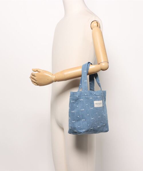 Mignonjour/デニムリボンミニトートバッグ M2618（トートバッグ