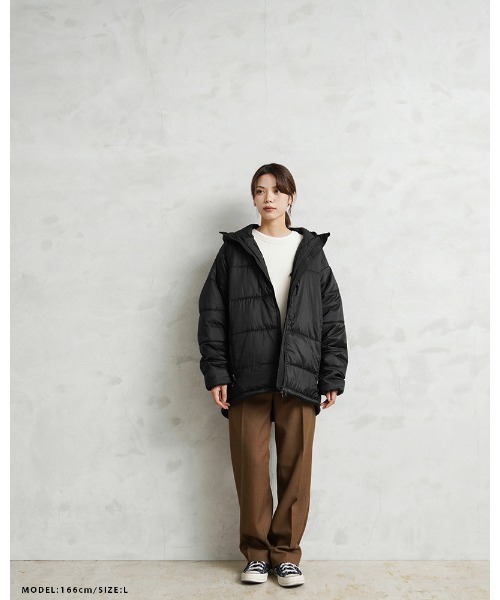 WAIPER.inc（ワイパーインク）の「THERMO AIR LOFT PRIMALOFT パーカー PERTEX UNLIMITED WAIPER.inc【WP1076】（ダウンジャケット/コート・メンズ・グリーン系その他/ブラック・S/M/L/XL）」の11枚目の写真