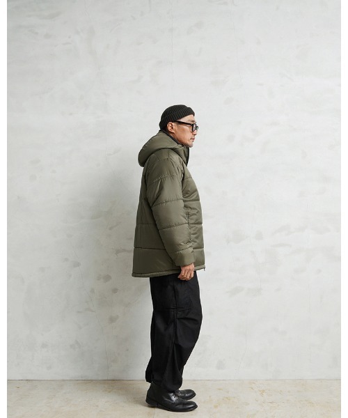 WAIPER.inc（ワイパーインク）の「THERMO AIR LOFT PRIMALOFT パーカー PERTEX UNLIMITED WAIPER.inc【WP1076】（ダウンジャケット/コート・メンズ・グリーン系その他/ブラック・S/M/L/XL）」の13枚目の写真