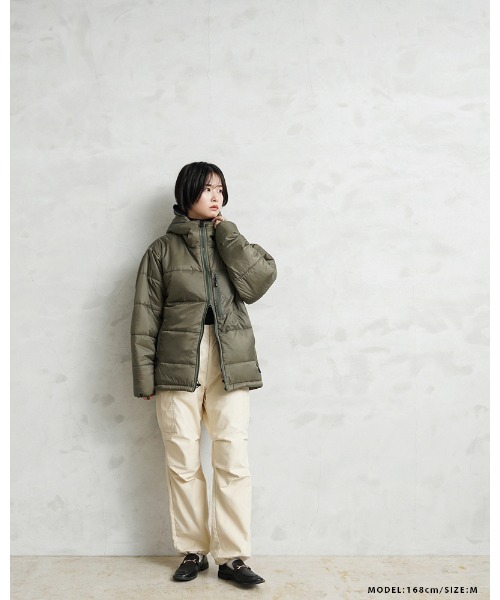 WAIPER.inc（ワイパーインク）の「THERMO AIR LOFT PRIMALOFT パーカー PERTEX UNLIMITED WAIPER.inc【WP1076】（ダウンジャケット/コート・メンズ・グリーン系その他/ブラック・S/M/L/XL）」の16枚目の写真