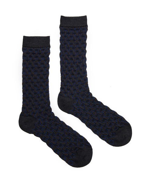 JNBY（ジェーエヌビーワイ）の「Textured Jacquard Socks / ソックス（ソックス/靴下・レディース・レッド系その他5/ブラウン系その他5・ONE SIZE）」の3枚目の写真