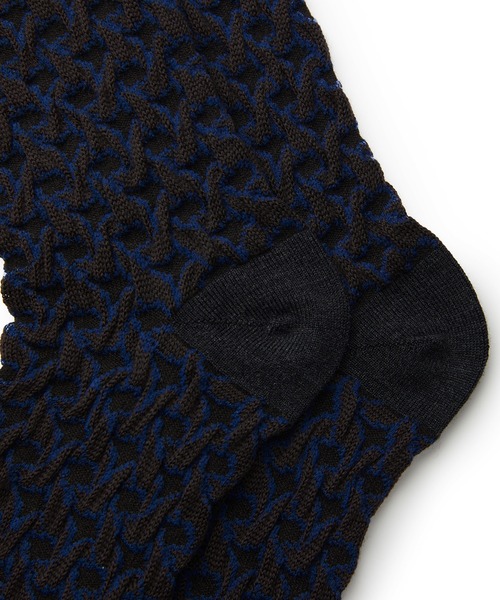 JNBY（ジェーエヌビーワイ）の「Textured Jacquard Socks / ソックス（ソックス/靴下・レディース・レッド系その他5/ブラウン系その他5・ONE SIZE）」の5枚目の写真