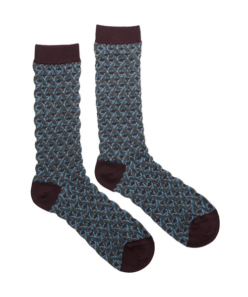 JNBY（ジェーエヌビーワイ）の「Textured Jacquard Socks / ソックス（ソックス/靴下・レディース・レッド系その他5/ブラウン系その他5・ONE SIZE）」の8枚目の写真