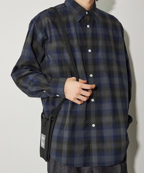 CITEN（シテン）の「＜CITEN＞スタンダードシャツ シャドウチェック（シャツ/ブラウス・メンズ・ダークグレー・S/M/L）」の2枚目の写真