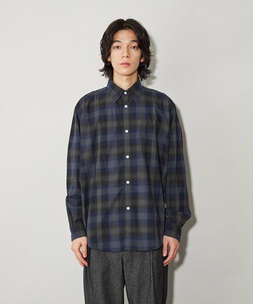 CITEN（シテン）の「＜CITEN＞スタンダードシャツ シャドウチェック（シャツ/ブラウス・メンズ・ダークグレー・S/M/L）」の5枚目の写真