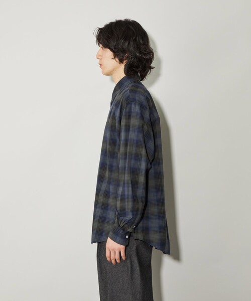 CITEN（シテン）の「＜CITEN＞スタンダードシャツ シャドウチェック（シャツ/ブラウス・メンズ・ダークグレー・S/M/L）」の6枚目の写真