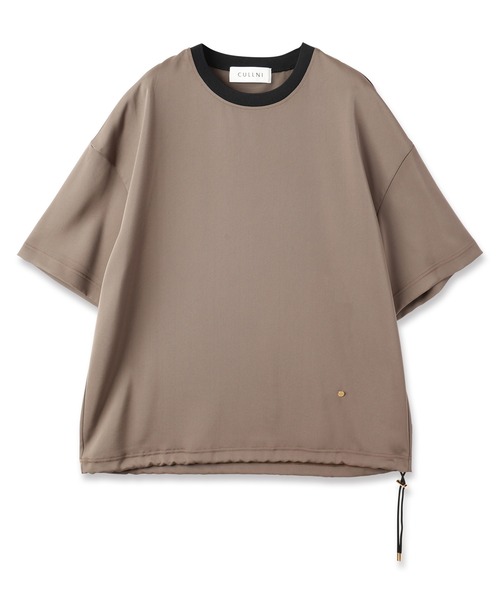 CULLNI トップス　Lサイズ CULLNI ONLINE STORE / Sheer Tile Check Chin Tab Shirt