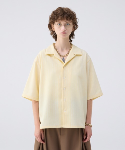 Soerte　ルーズハーフスリーブオープンカラーシャツ サイズ1 (金曜日まで) LOOSE H / S OPEN COLLAR SHIRT (ASSORT)/ルーズハーフスリーブ