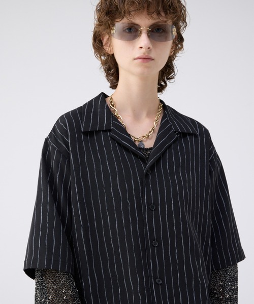 Loose H / S open collar shirt ( Assort ) / ルーズハーフスリーブ