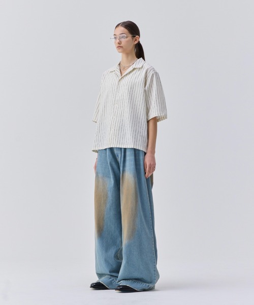 Soerte　ルーズハーフスリーブオープンカラーシャツ サイズ1 (金曜日まで) LOOSE H / S OPEN COLLAR SHIRT (ASSORT)/ルーズハーフスリーブ