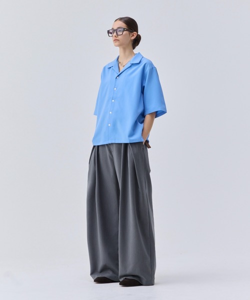 LOOSE H / S OPEN COLLAR SHIRT (ASSORT)/ルーズハーフスリーブ