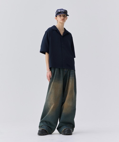 soerteルーズハーフスリーブオープンカラーシャツ サイズ3 出品7/16まで soerte（ソエルテ）の「LOOSE H / S OPEN COLLAR SHIRT (ASSORT