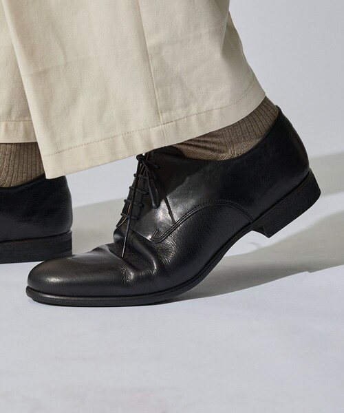 alfredoBANNISTER(アルフレッドバニスター)の「【定番】ソフトレザー プレーントゥシューズ(ドレスシューズ・メンズ・ダークブラウン/ブラック・39/44/43/42/41/40)」の2枚目の写真