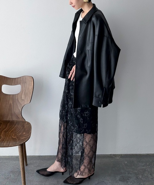 YOLO（ヨーロ）の「【YOLO】Lace Skirt（スカート・レディース・ブラック・FREE）」の5枚目の写真