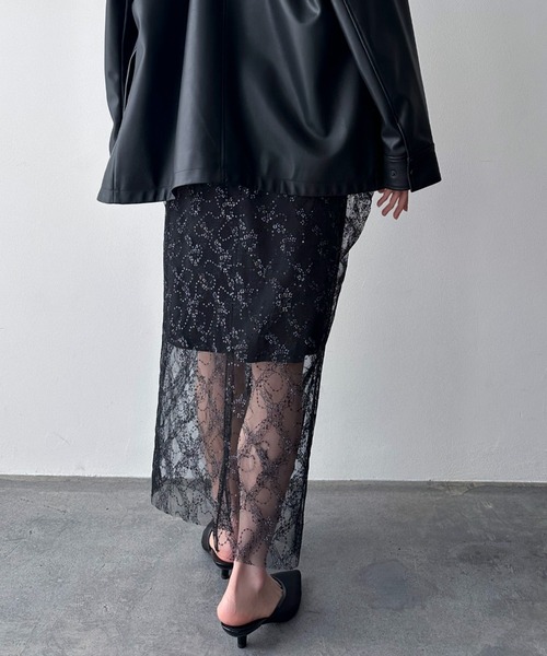 YOLO（ヨーロ）の「【YOLO】Lace Skirt（スカート・レディース・ブラック・FREE）」の10枚目の写真