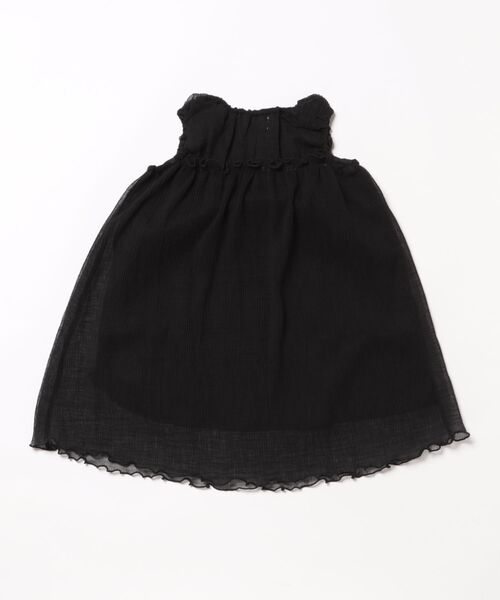 TARKER（ターカー）の「シフォンワンピース（ワンピース・キッズ・ブラック/オフホワイト・100/90/150/140/130/120/110）」の3枚目の写真