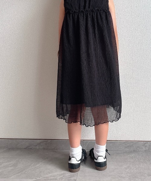 TARKER（ターカー）の「シフォンワンピース（ワンピース・キッズ・ブラック/オフホワイト・100/90/150/140/130/120/110）」の20枚目の写真
