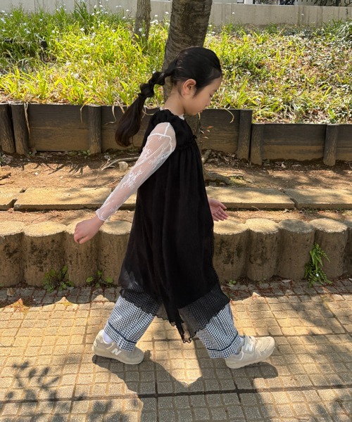 TARKER（ターカー）の「シフォンワンピース（ワンピース・キッズ・ブラック/オフホワイト・100/90/150/140/130/120/110）」の11枚目の写真