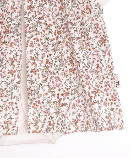 MAKE YOUR DAY（メイクユアデイ）の「小さなお花レイヤードロンパス（ロンパース・キッズ・ピンク/イエロー・70/80）」の8枚目の写真