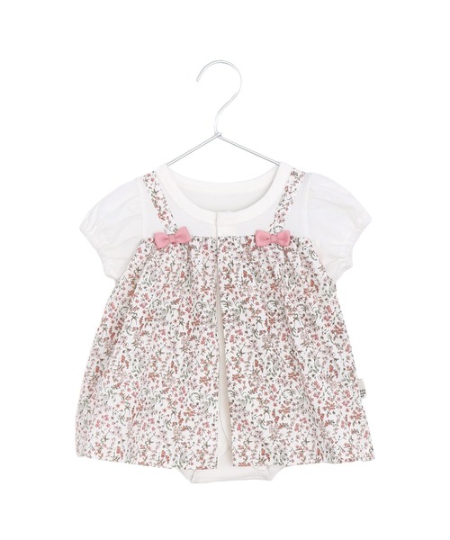 MAKE YOUR DAY（メイクユアデイ）の「小さなお花レイヤードロンパス（ロンパース・キッズ・ピンク/イエロー・70/80）」の16枚目の写真