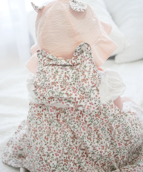 MAKE YOUR DAY（メイクユアデイ）の「小さなお花レイヤードロンパス（ロンパース・キッズ・ピンク/イエロー・70/80）」の15枚目の写真