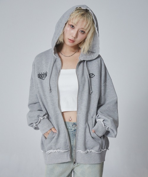 ENVYM（アンビー）の「テレコカップインショートキャミソール（キャミソール・レディース・ブラウン/ホワイト・FREE）」の14枚目の写真