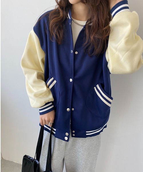 LOVALOT（ラバロット）の「スウェットスタジャン（スタジャン・レディース・ピンク/レッド/ネイビー・XL/M/L）」の5枚目の写真