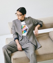 mikomori（ミコモリ）の「GLEN CHECK JK（テーラードジャケット）」