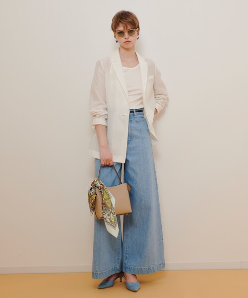 セール】ライトオーガンジーシアージャケット（ダウンジャケット