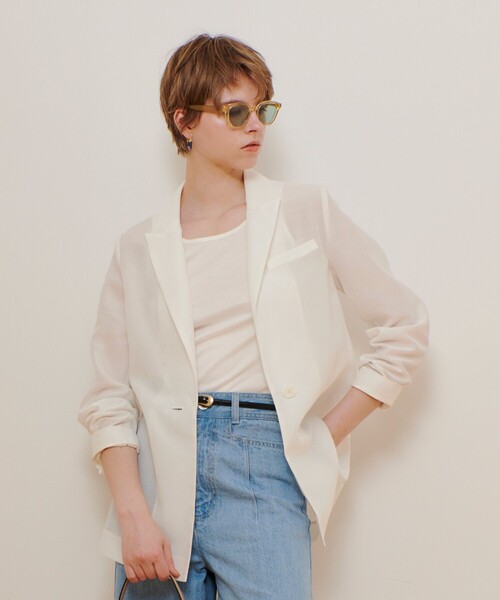 【アルアバイル】ライトオーガンジーシアージャケット ライトオーガンジーシアージャケット|allureville OFFICIAL SITE