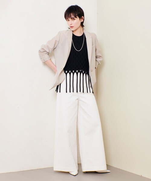 セール】ライトオーガンジーシアージャケット（テーラード