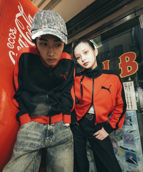 PUMA(プーマ)の「PUMA/プーマ 別注 T7 Track Jacket/トラックジャケット(ブルゾン・メンズ・ブラック/レッド・MEDIUM/LARGE/X-LARGE)」の22枚目の写真