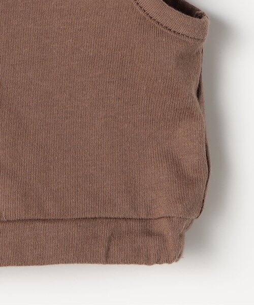 p.premier（ピードットプルミエ）の「【2Pセット/ジュニア対応】レイヤードタンク&Tシャツセット（Tシャツ/カットソー・キッズ・グリーン/ブラウン/ローズ・140/130/120/110/100/90/80）」の8枚目の写真