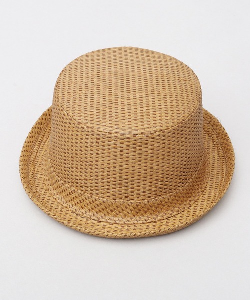 Basiquenti（ベーシックエンティ）の「麦わら風 ペーパー ポークパイハット（ハット・メンズ・ブラウン/ベージュ・FREE）」の18枚目の写真