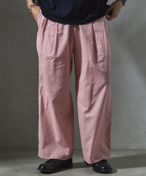 JOURNAL STANDARD relume(ジャーナルスタンダード レリューム)の「【ZOZO限定】OVER CHEF 綿麻 PANTS(その他パンツ・メンズ・ネイビー/ナチュラル/スモークピンク/ライトブルー/カーキ/ブラック・XS-Short/XS-Regular/XS-Long/S-Short/S-Regular/S-Long/M-Short/M-Regular/M-Long/L-Short/L-Regular/L-Long/XL-Short/XL-Regular/XL-Long)」の6枚目の写真