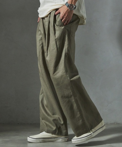JOURNAL STANDARD relume(ジャーナルスタンダード レリューム)の「【ZOZO限定】OVER CHEF 綿麻 PANTS(その他パンツ・メンズ・ネイビー/ナチュラル/スモークピンク/ライトブルー/カーキ/ブラック・XS-Short/XS-Regular/XS-Long/S-Short/S-Regular/S-Long/M-Short/M-Regular/M-Long/L-Short/L-Regular/L-Long/XL-Short/XL-Regular/XL-Long)」の20枚目の写真