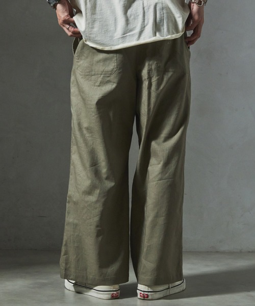 JOURNAL STANDARD relume(ジャーナルスタンダード レリューム)の「【ZOZO限定】OVER CHEF 綿麻 PANTS(その他パンツ・メンズ・ネイビー/ナチュラル/スモークピンク/ライトブルー/カーキ/ブラック・XS-Short/XS-Regular/XS-Long/S-Short/S-Regular/S-Long/M-Short/M-Regular/M-Long/L-Short/L-Regular/L-Long/XL-Short/XL-Regular/XL-Long)」の21枚目の写真