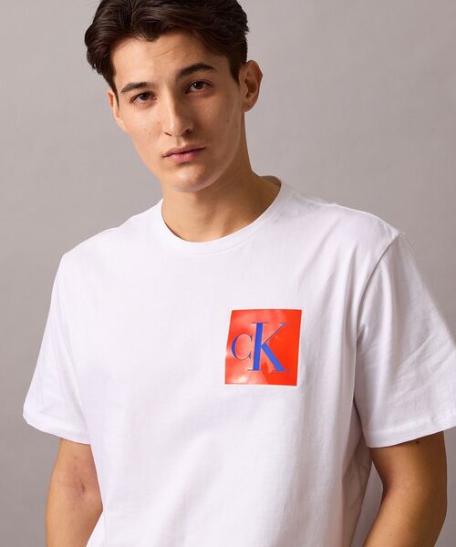 カルバンクライン ショートスリーブ グラフィックTシャツ セール】【ユニセックス】30s ボックスグラフィックショート
