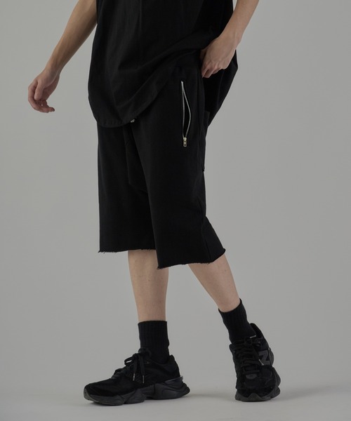 ROOPTOKYO（ループトウキョウ）の「Cut-off Design Sarouel Pants / サニエル風スウェットパンツ（スウェットパンツ・メンズ・グレー/ブラック・M/L/XL）」の15枚目の写真