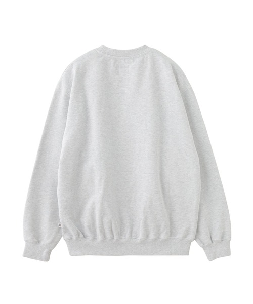 SAYHELLO(セイハロー)の「SAYHELLO Basic Logo Patch Crew 24AW-U03(スウェット・メンズ・ライトグレー/ブラック・M/L)」の8枚目の写真