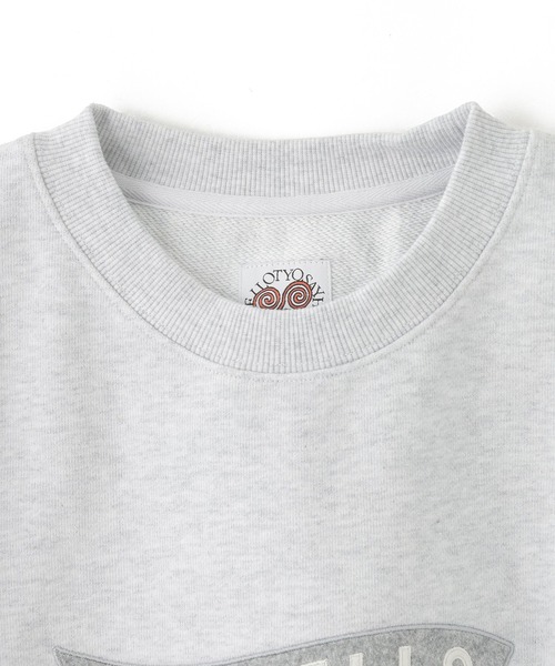 SAYHELLO(セイハロー)の「SAYHELLO Basic Logo Patch Crew 24AW-U03(スウェット・メンズ・ライトグレー/ブラック・M/L)」の7枚目の写真
