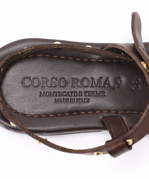 Spick & Span ✖️ CORSO ROMA,9 サンダル セール】CORSO ROMA9/コルソローマ ノーヴェ スタッズサンダル