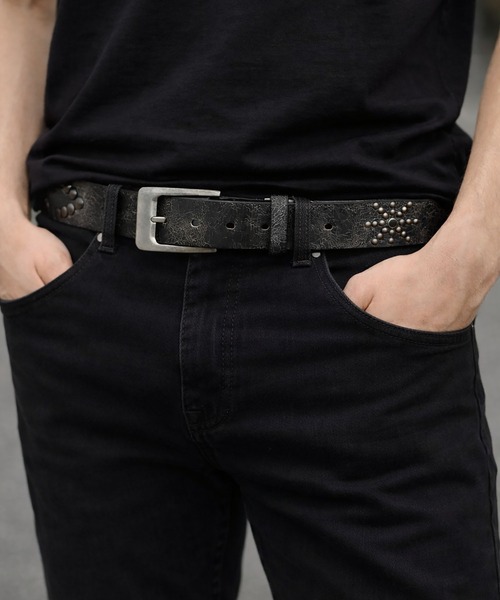 An+u(アンユー)の「スタッズベルト(ベルト・メンズ・B/A・FREE)」の1枚目の写真