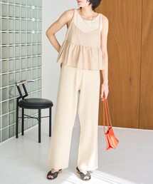 限定展開 サマーニット イージー パンツ