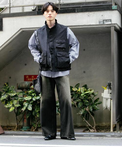 SENSE OF PLACE by URBAN RESEARCH（センスオブプレイスバイアーバンリサーチ）の「マルチポケットトラックベスト（その他アウター・メンズ・ブルー/ブラック・MEDIUM/LARGE）」の8枚目の写真