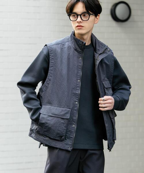 SENSE OF PLACE by URBAN RESEARCH（センスオブプレイスバイアーバンリサーチ）の「マルチポケットトラックベスト（その他アウター・メンズ・ブルー/ブラック・MEDIUM/LARGE）」の15枚目の写真